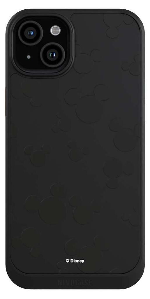 NIVOCASE Hülle für Apple iPhone 15 Plus Handyhülle NIVOcore Case Schwarz Disney Mickey Mouse Muster