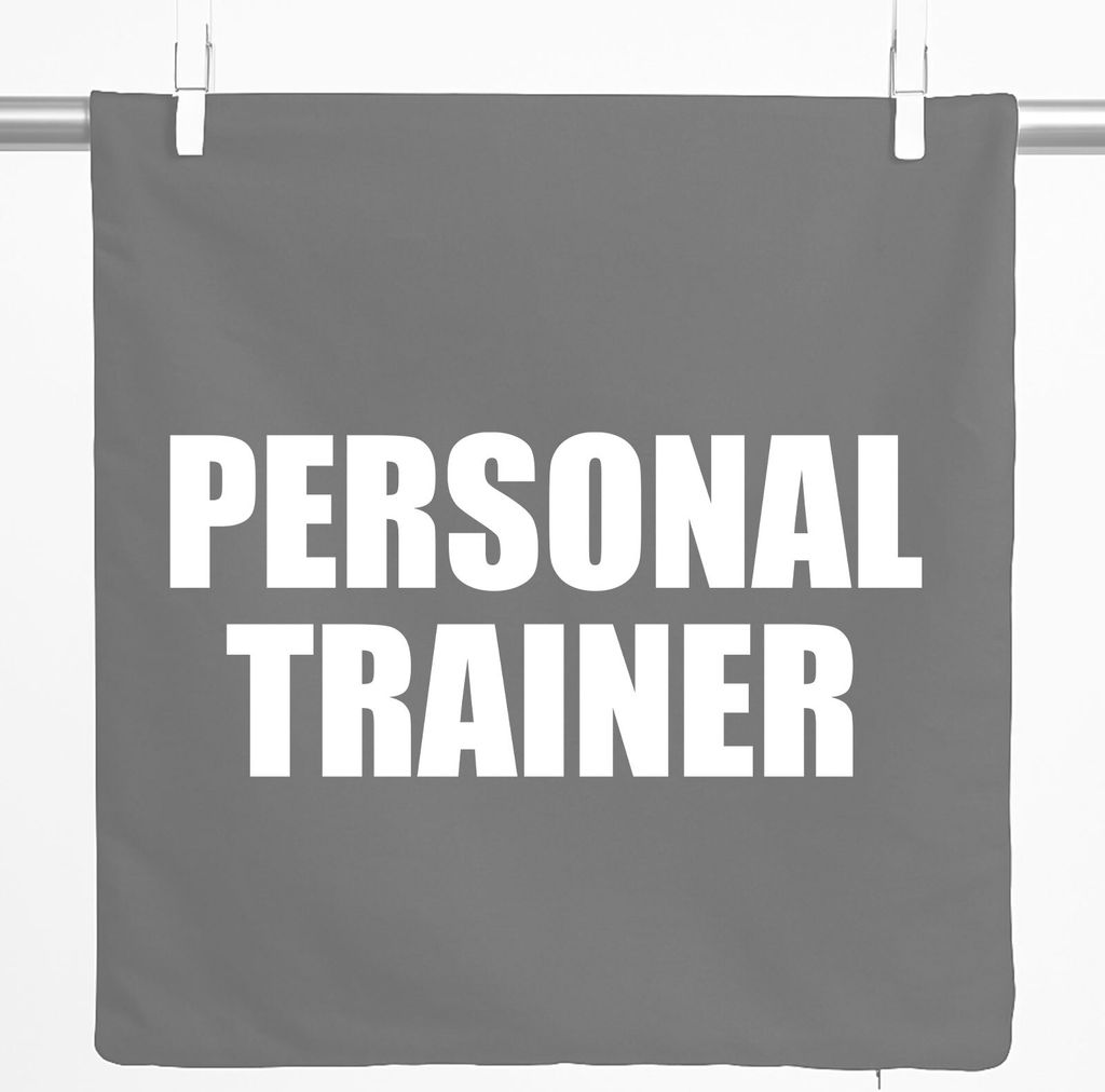 Huuraa Kissenbezug Personal Trainer Training 40x40cm Steel Produktbild 