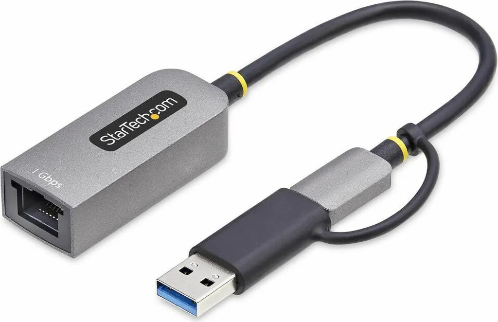 Câble Ethernet USB Startech Gris C21GA - Connexion Internet RJ45 Stable - 2