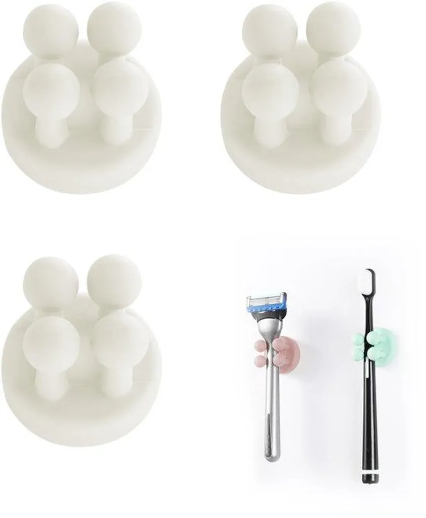 Accessoire de pose silicone pour cuisine et douche kit de 3 guides muraux