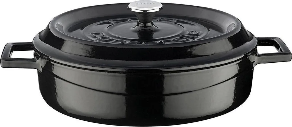 LAVA Casseruola in metallo Ø 24 cm, 2,4 l, ghisa, nero LAVA METAL LVYST24K2B