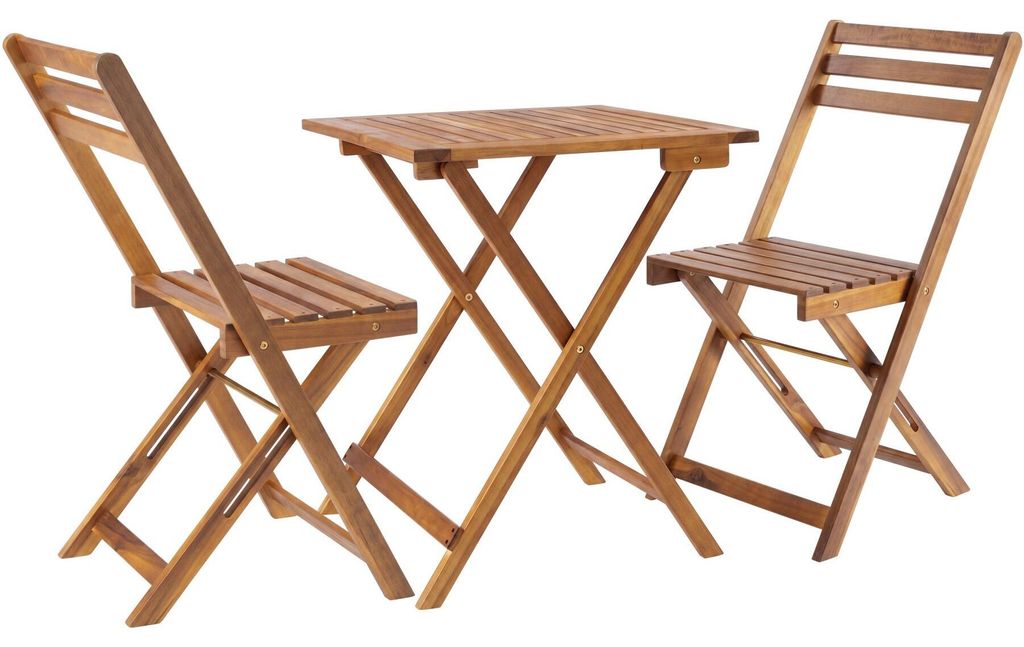 tectake® Bistroset Sóller, klappbar, für 2 Personen, Produktbild 