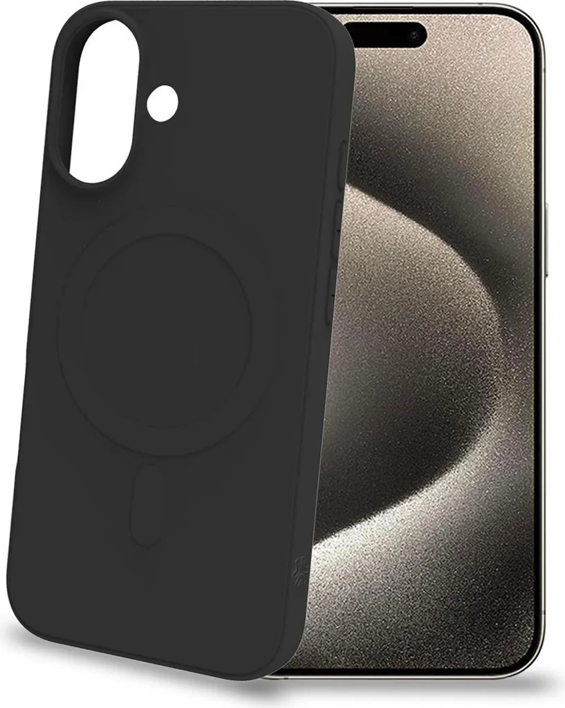 Cromomag Custodia MagSafe iPhone 16 Nera | Cover Gomma Morbida Shop