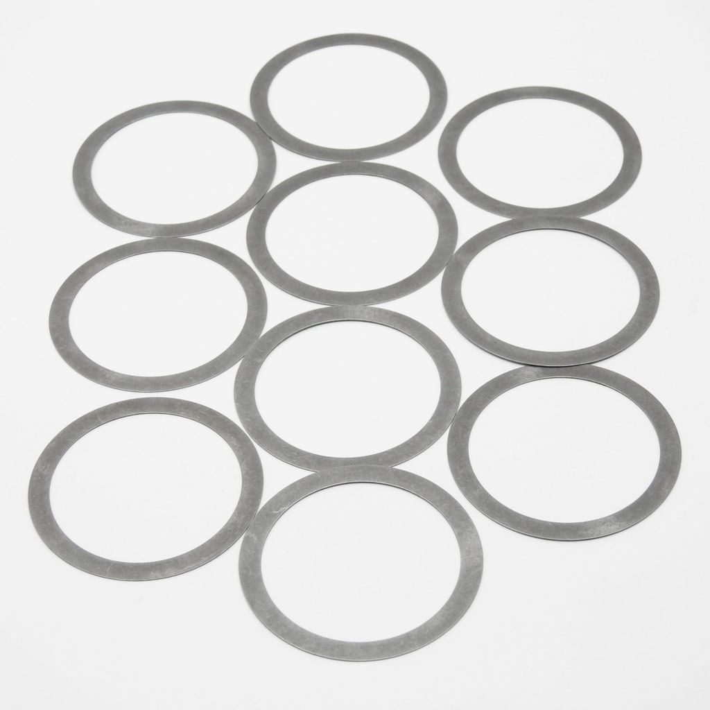 10 Ausgleichsscheiben 35x45x0,3 mm, glatt, Stahl