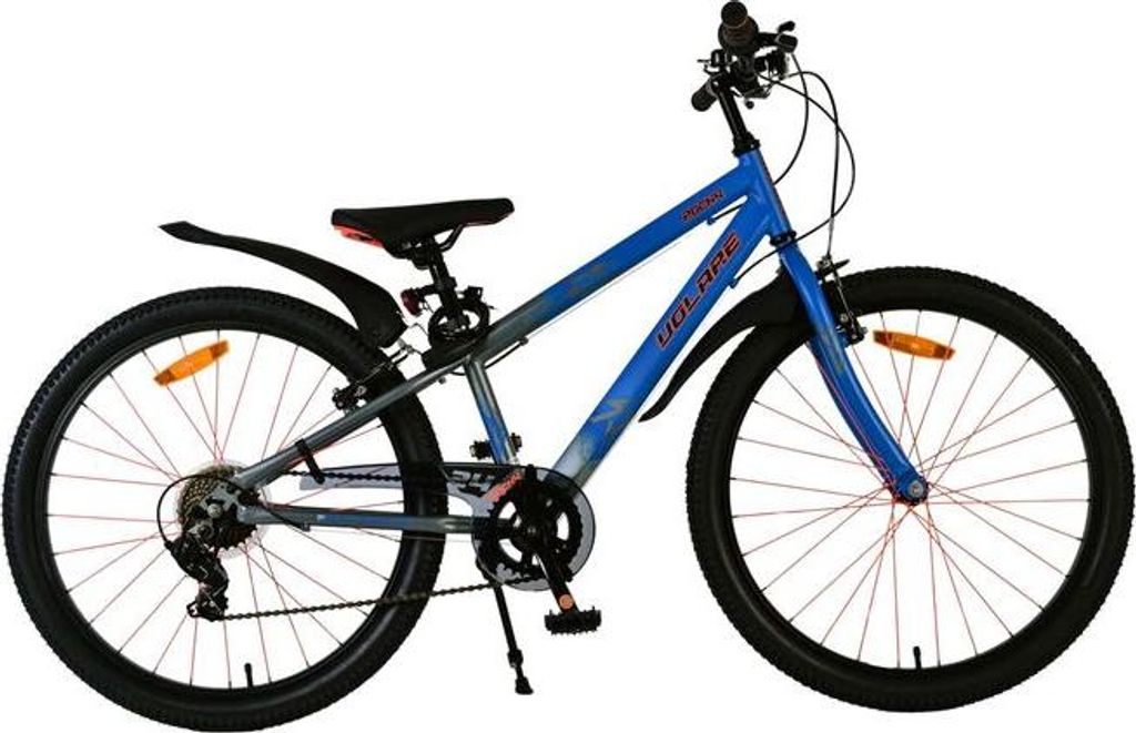 Volare Rocky Kinderfahrrad - 24 Zoll - Blau - 7 Gänge Produktbild 