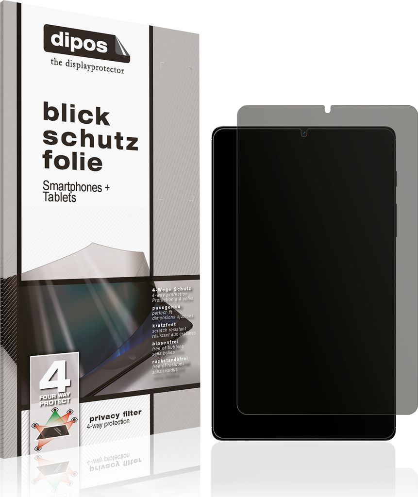 Blickschutzfolie für Realme Pad Mini (8.7) matt Schutzfolie Folie Display Schutz dipos