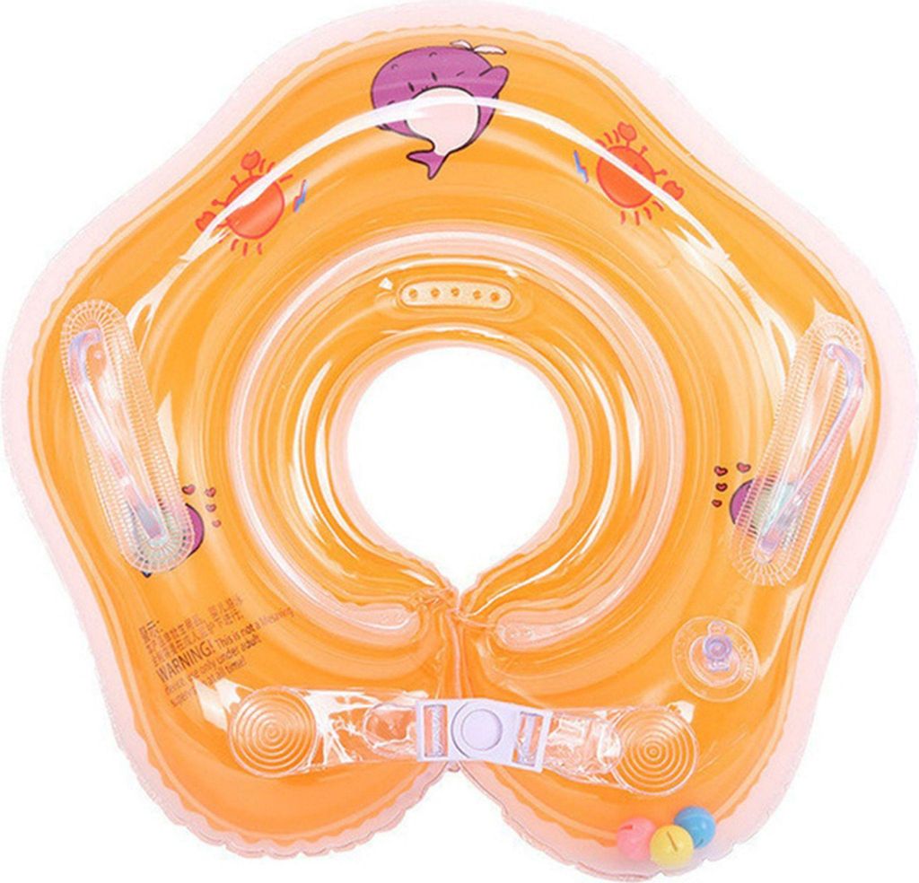 Schwimmhilfe Baby Hals Schwimmring Babyschwimmring Schwimmkragen Halsschwimmring,orange