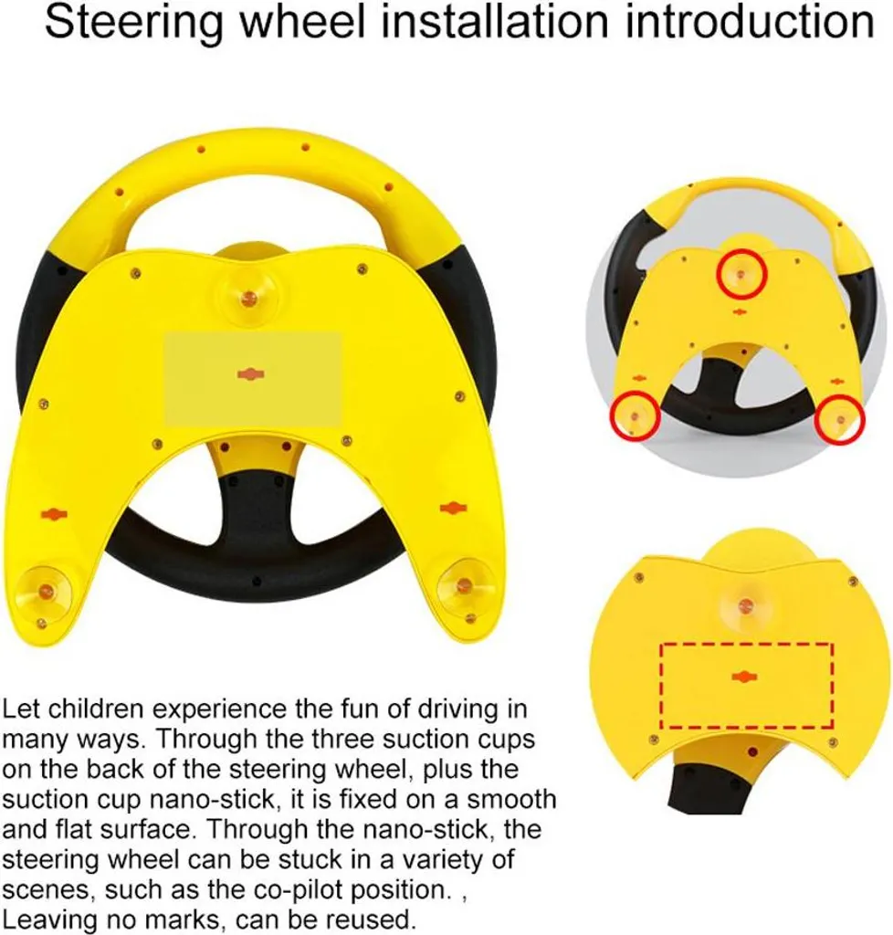 Set de jouets de volant pour enfants simulation de conduite éducatif