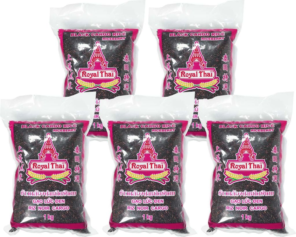 Royal Thai Schwarzer Cargo Reis 5x1kg