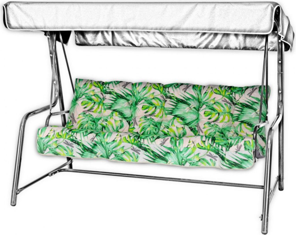 AMPO Ein Satz Kissen Gartenkissen für eine Gartenschaukel, Sitz + Rückenlehne 150 cm