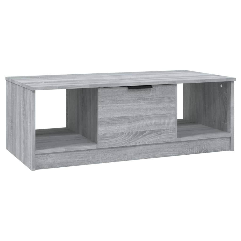 Couchtisch Grau Sonoma 102x50x36 cm Holzwerkstoff Produktbild 