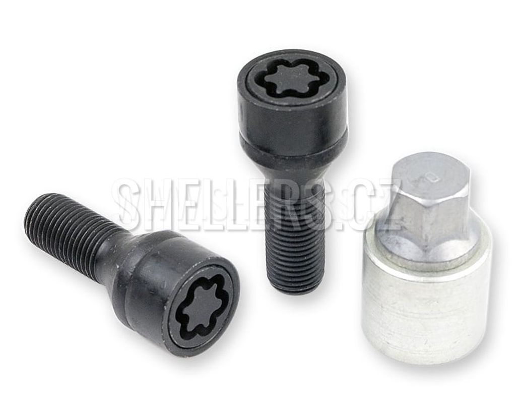 Bezpečnostné poistné skrutky M14x1,5x33 s kužeľom, kľúč 17, Obrázok produktu 