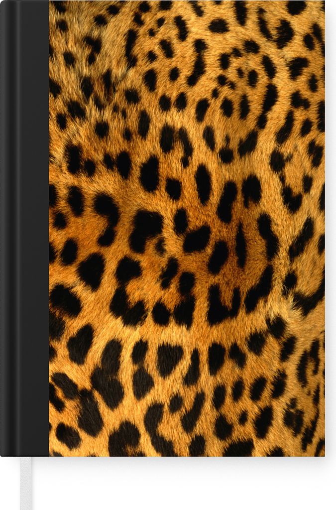 MuchoWow Notizbuch Tagebuch Haushaltsbuch Notebook A5 Leopard - Pantherdruck - Braun - Notizblock - Notizheft - Notebook - Schreibblock - Papier
