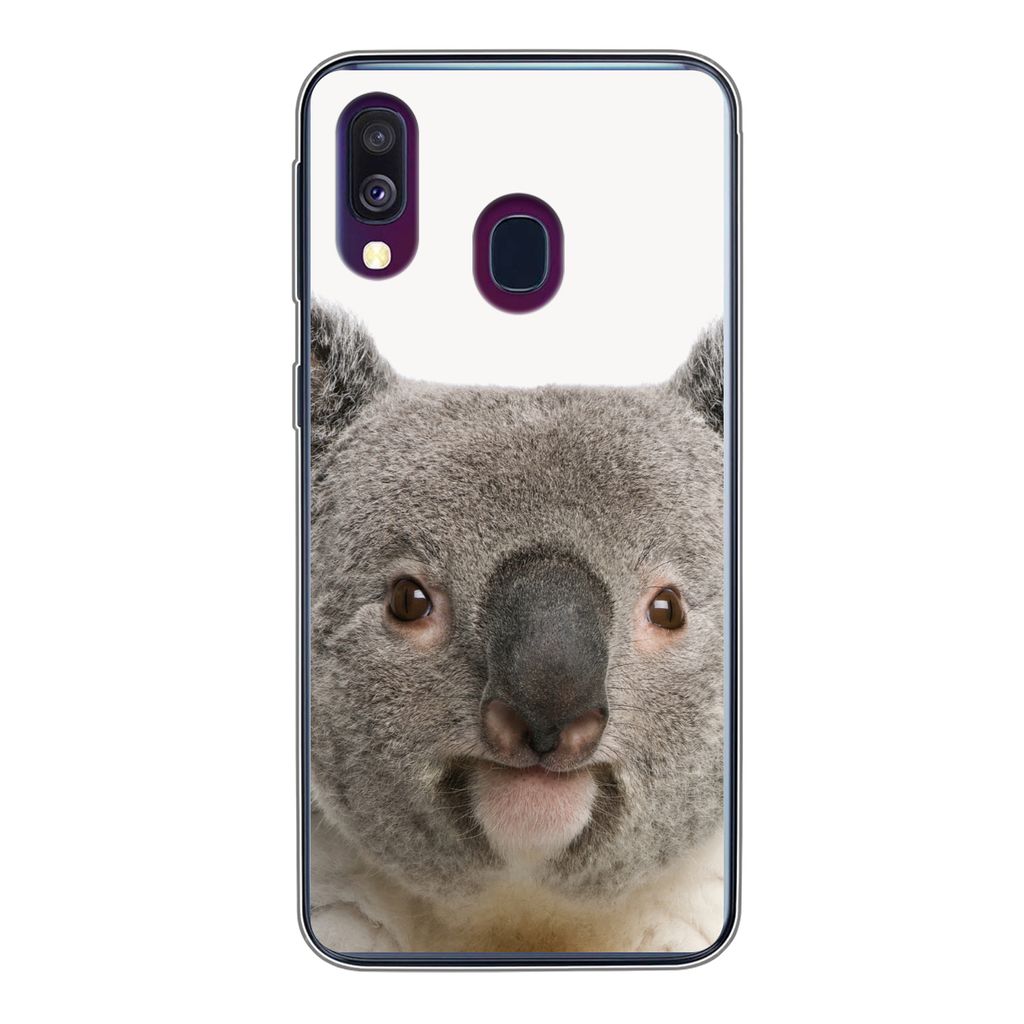 MuchoWow Handyhülle Schutzhülle Hülle für Samsung Galaxy A40 Koala - Koala Bär - Mädchen - Jungen - Tiere Silikon Softcase Handy Hülle - H...