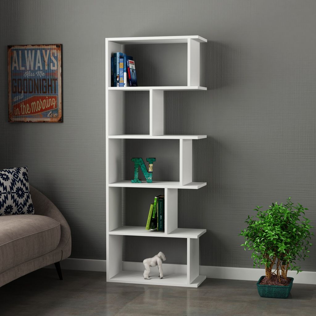 Houseland Tapi Bibliothek weiß Produktbild 