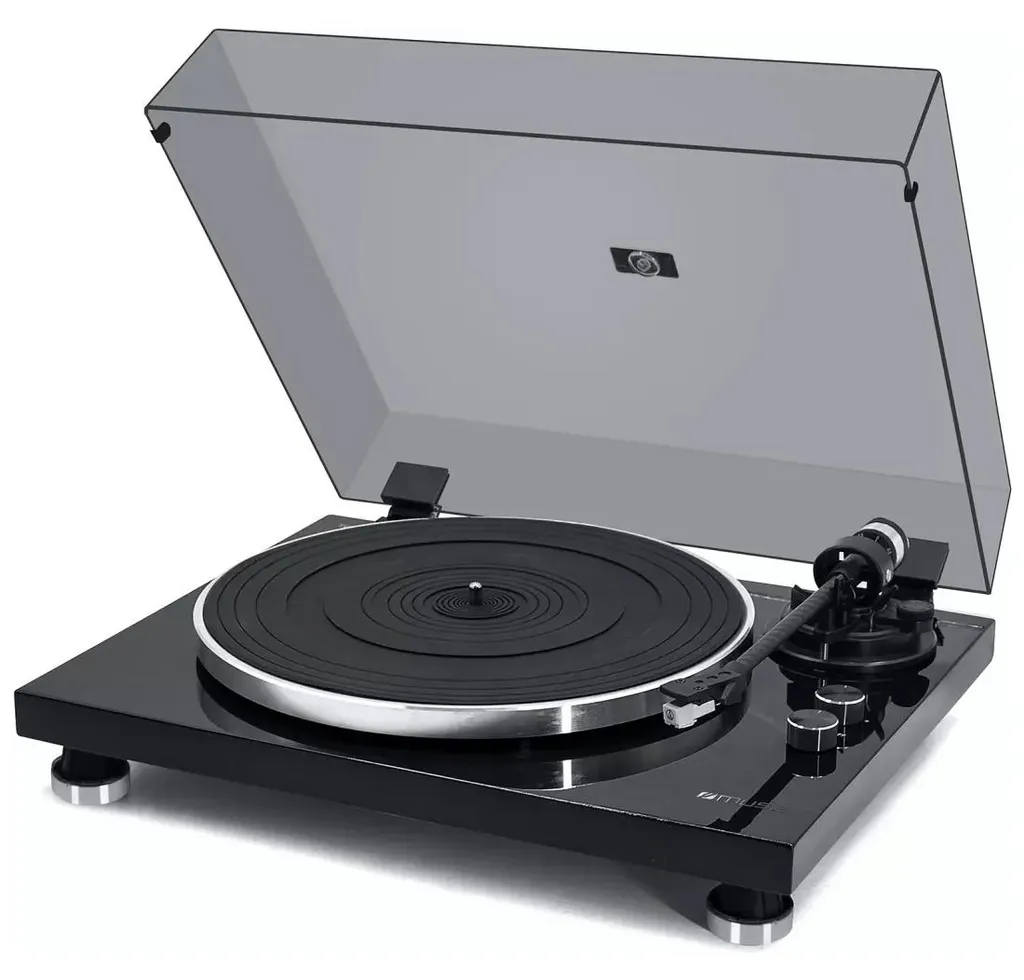 Lecteur de Disques Vinyles Muse Noir 33/45 Tours Manuel pour la Maison