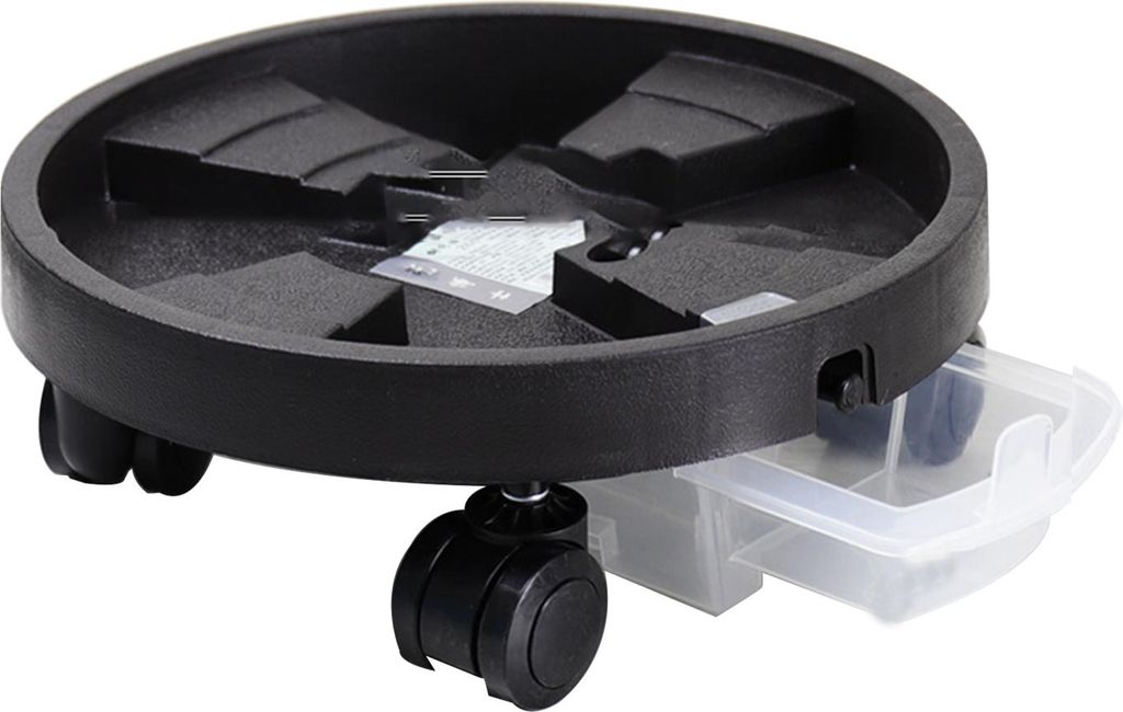 Tablett mit 4 Universalrädern 360-Grad-Drehung Schublade Typ Drain Pan und gestufte Reservoir Design für Büro-Wohnzimmer