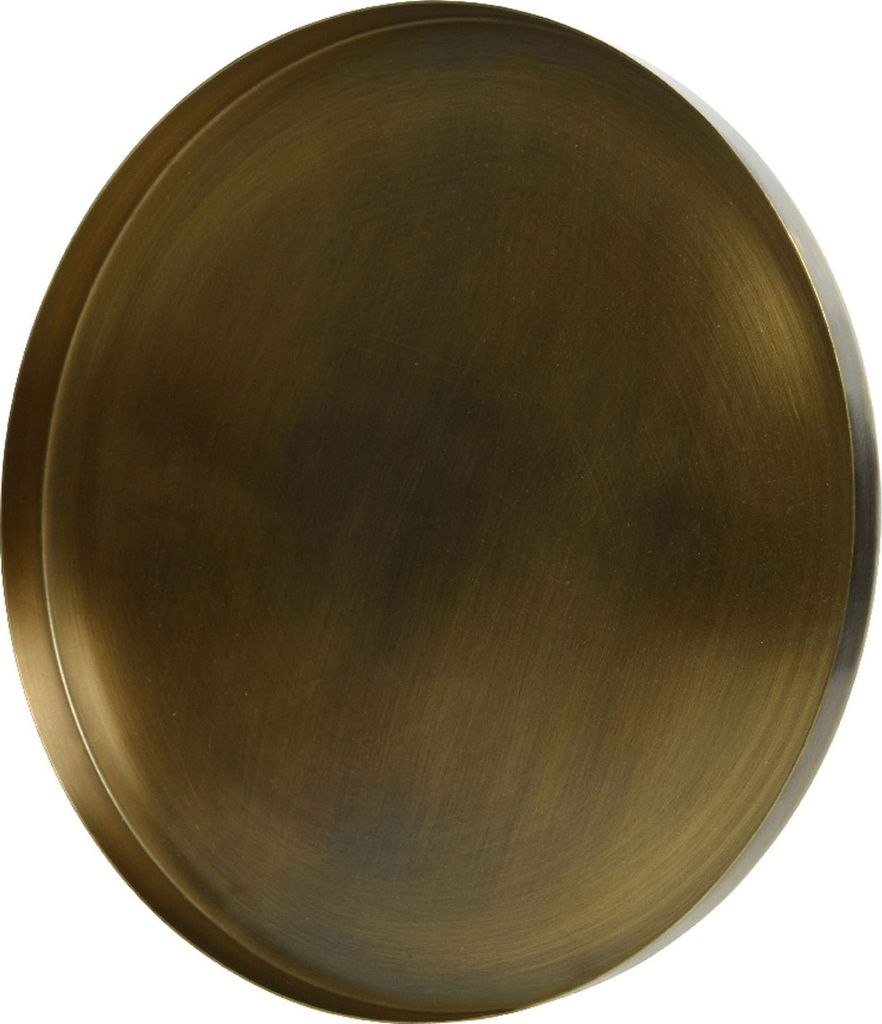 Deko-Tablett - Goldgelb - Eisen - Ø 36 cm