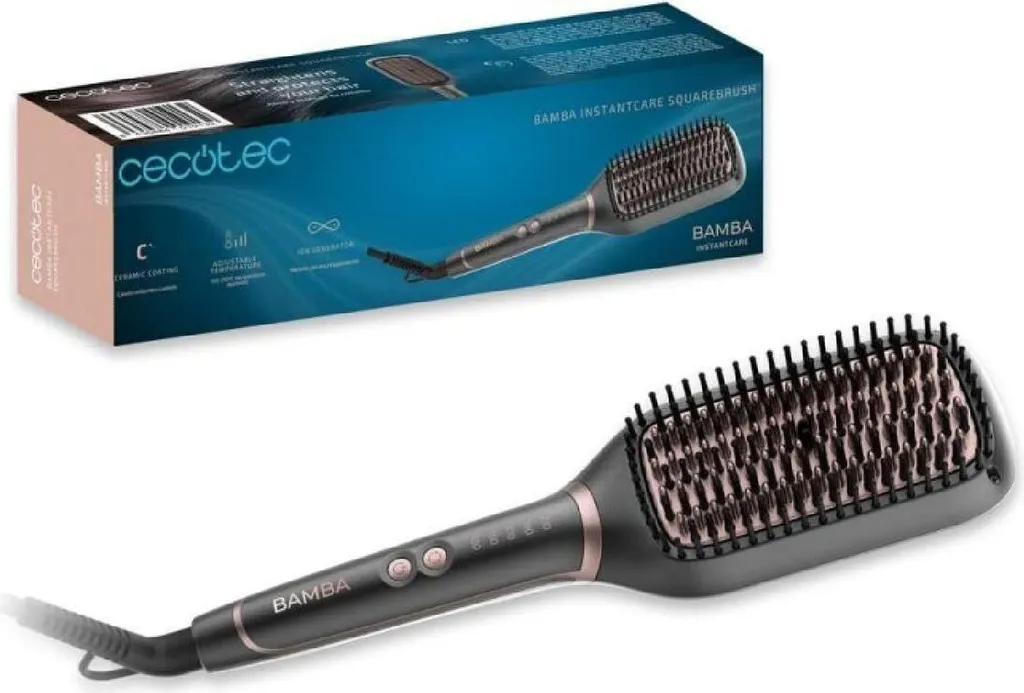 Brosse à lisser pour un coiffage rapide Cecotec Instantcare Square