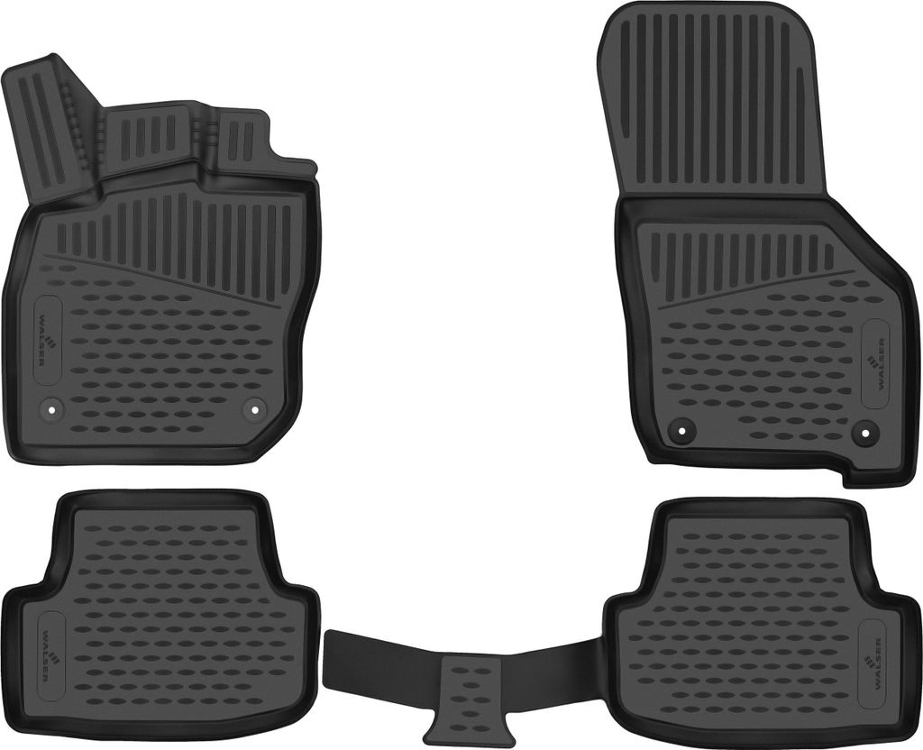 WALSER XTR Gummi Fussmatten Auto für Audi A3 Sportback (8YA) 11/2019-Heute, 100% passgenaue Auto Fußmatten, robuste Universal Fußmatte Auto, Gum...