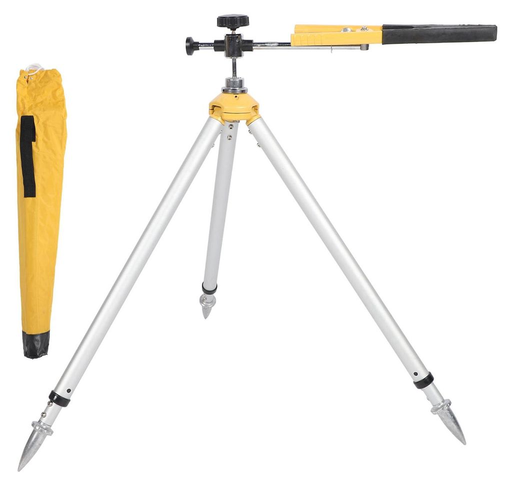 Totalstation-Prismenstangenhalterung 62šC88 cm, höhenverstellbar, Aluminiumlegierung, verstellbare Mini-Turm-Lineal-Klemmhalterung
