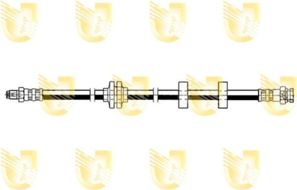 Bremsschlauch Unigom 377758 für Alfa Romeo Fiat Vorderachse Beidseitig