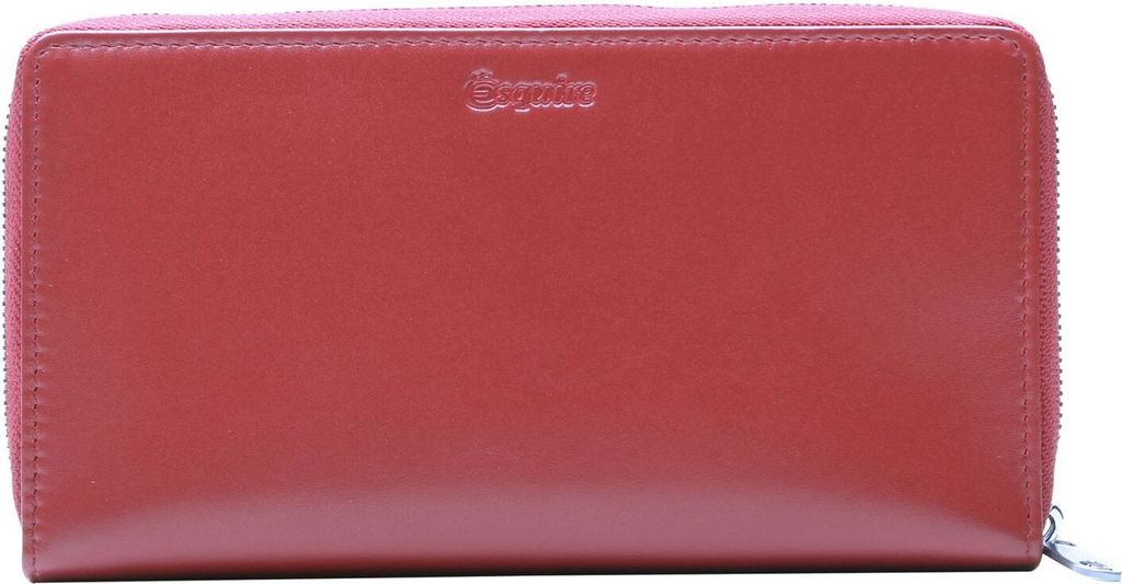 Esquire Geldbörse New Silk Wallet Red dunkelrot