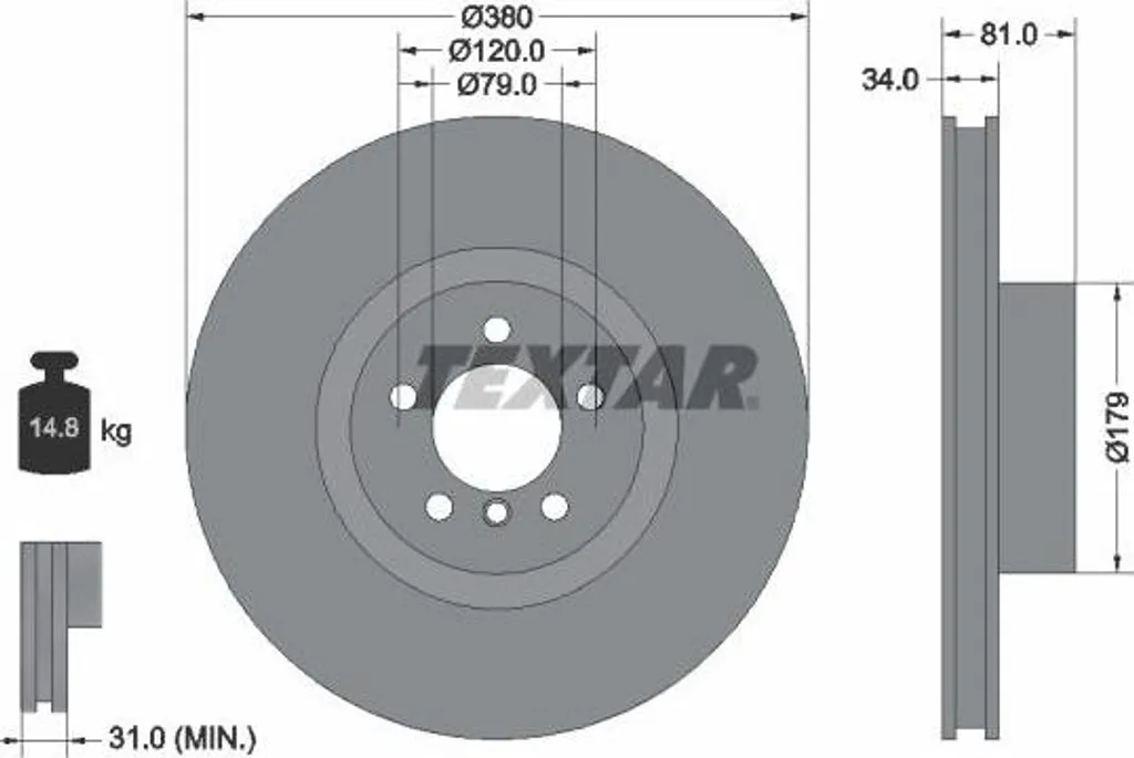 Disque de frein TEXTAR 92233905 : fini les vibrations sur votre Range Rover