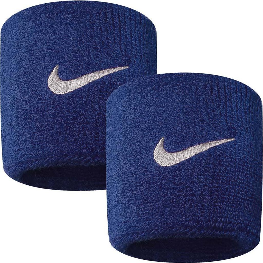 Nike - "NN04402" Armband 2er-Pack Swoosh für Herren/Damen Uni MR78558 (Einheitsgröße) (Marineblau)