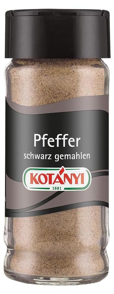 Czarny mielony pieprz Kotanyi zapewniający idealną ostrość Zdjęcie produktu 
