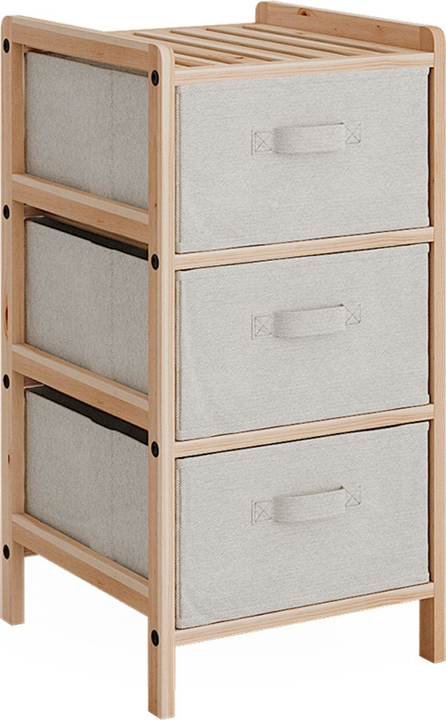 Armoire de salle de bain Vicco Bruno Beige 34.5x67cm avec 3 Image du produit 