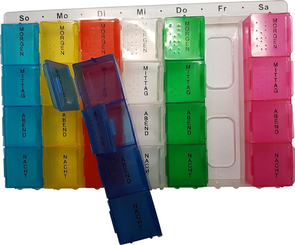 Pillenbox Medikamentenbox Tablettenbox Dose Box Medikamente Produktbild 