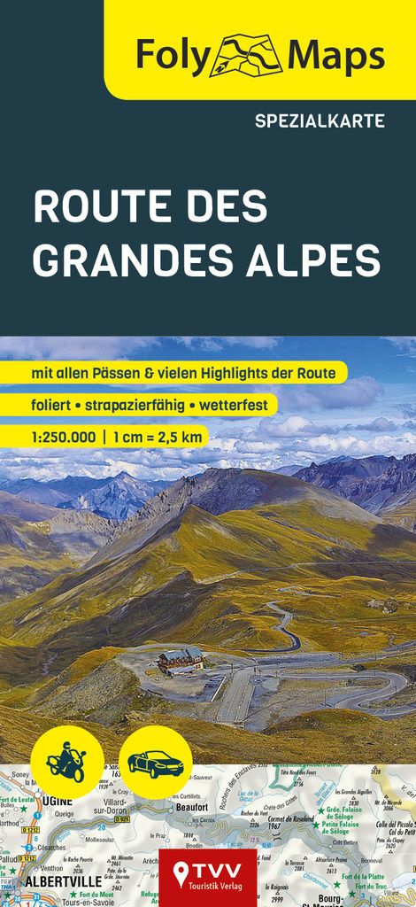 Špeciálna mapa FolyMaps Route des Grandes Alpes Obrázok produktu 