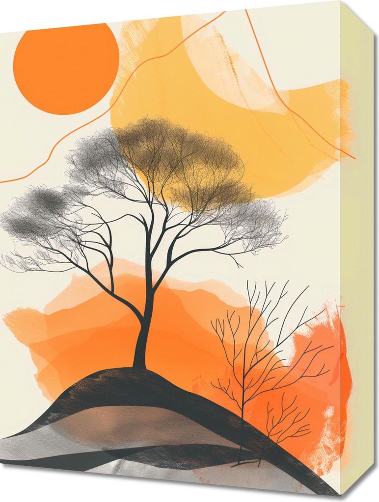 Bild 30x40cm Baum im Raum
