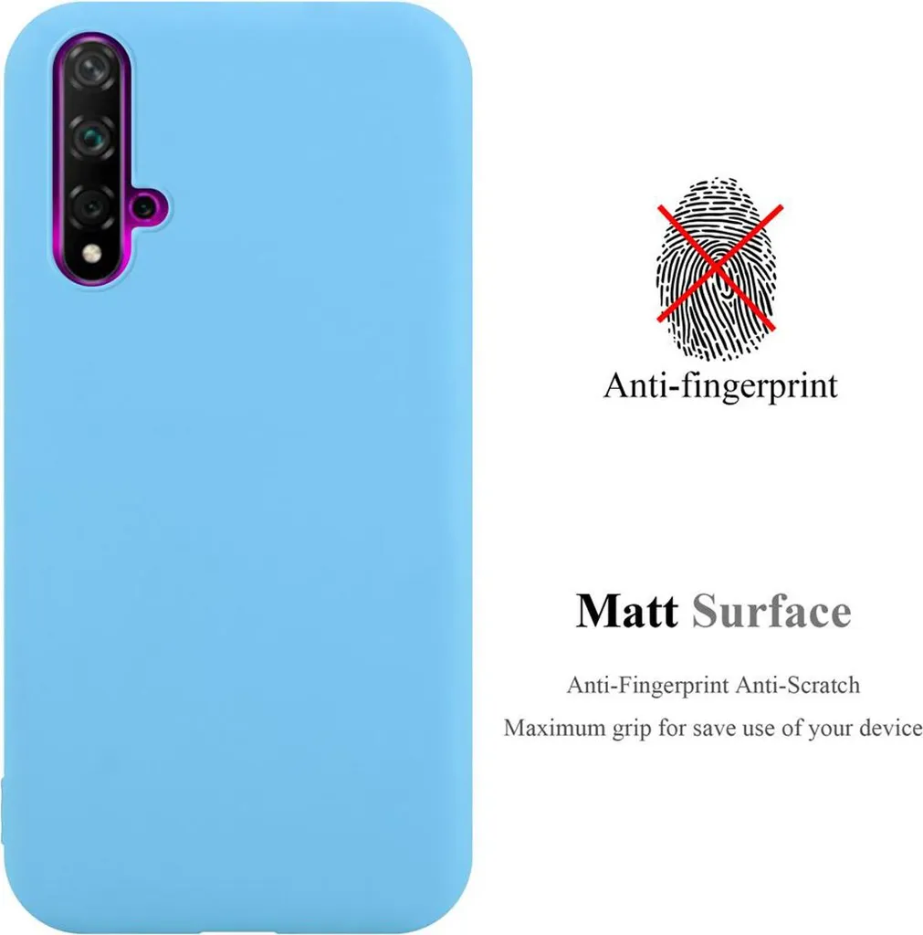 Cover Huawei NOVA 5 PRO Cadorabo Blu - Protezione TPU Flessibile Slim - 3