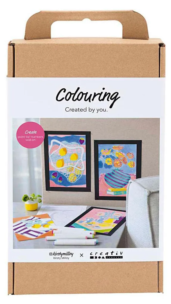 Peinture par Numéros avec Marqueurs - Kit de Loisirs Créatifs Complet