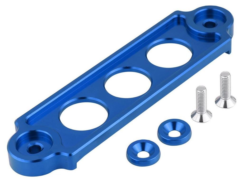 Auto Racing Batterie Tie Down Hold Bracket Lock eloxiert für HONDA CIVIC / CRX 1988-2000 (blau)