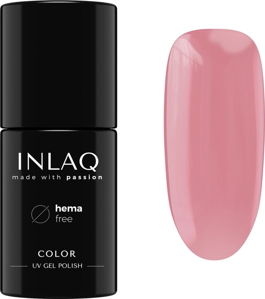 INLAQ HEMA Free UV Nail Polish 6 ml - Gel Nagellack frei von HEMA - Glow Spectrum Kollektion - Farbe Puce