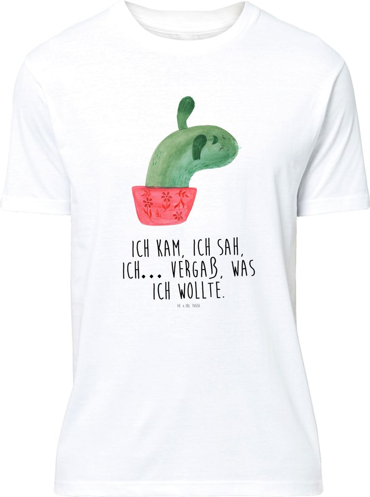 Mr. & Mrs. Panda Tshirt Kaktus Mama - Weiß - Geschenk, Büro, Lustiges T-Shirt, Shirt, S, Motivation, Kakteen, Quote, Ärger, Jersey-Shirt