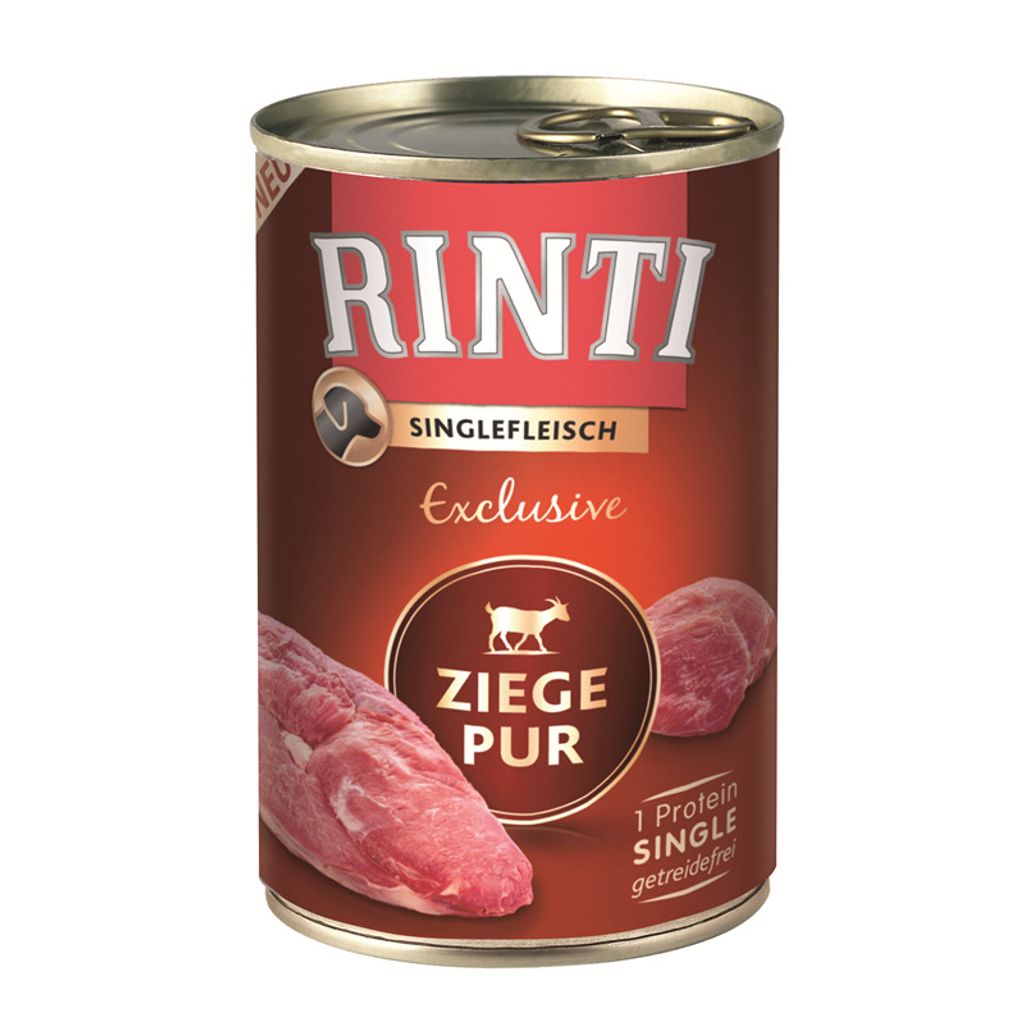 Rinti 400gx12 Einzeln Exklusiv Reines Ziegenfleisch