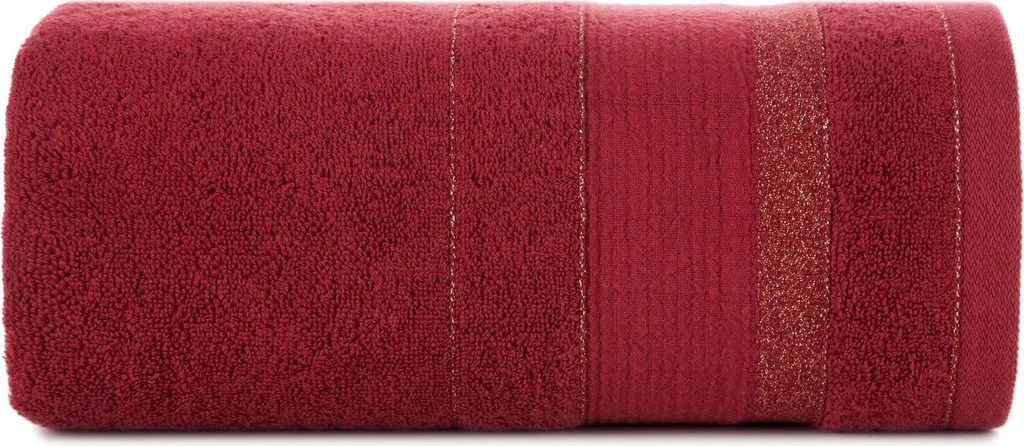 Telo Doccia 70x140 Bordeaux con Glitter - 100% Cotone 13 Aprile