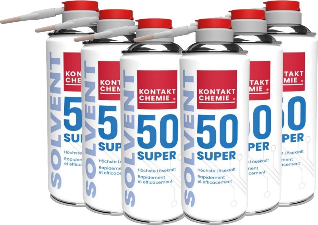 6 Stück Kontakt Chemie Etikettenlöser, NSF K3 | LABEL OFF 50 SUPER | je 200ml