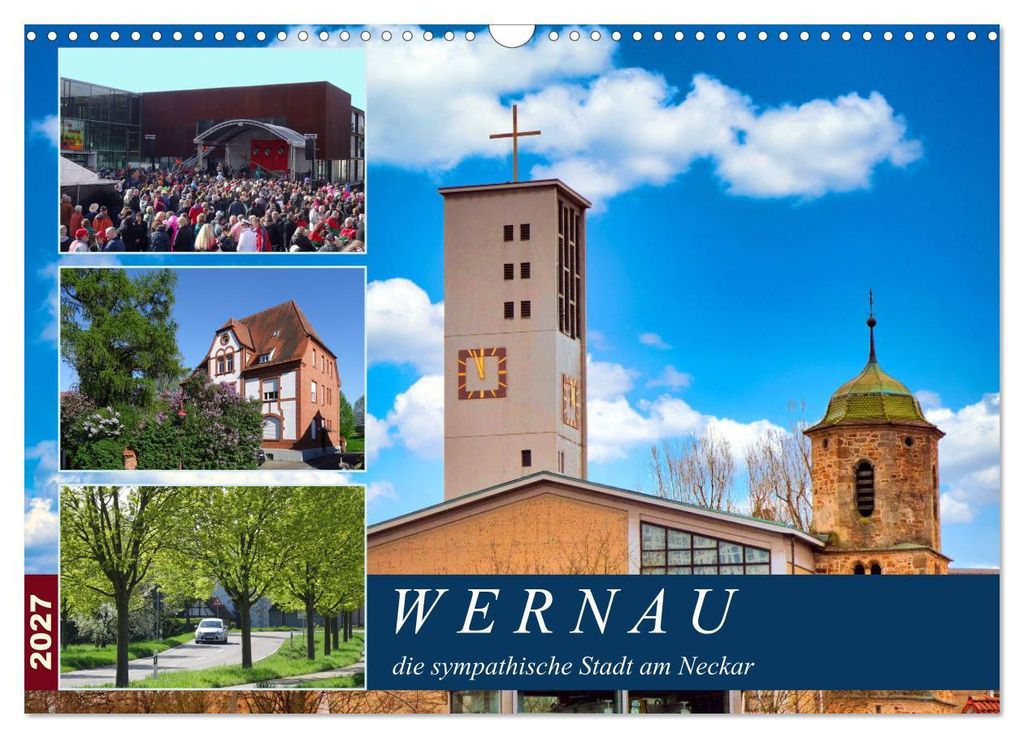 Wernau, die sympathische Stadt am Neckar (Wandkalender 2027 DIN A3 quer), CALVENDO Monatskalender