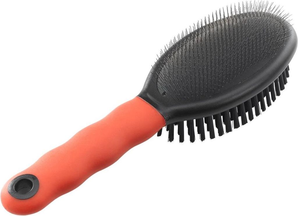 Ferplast Hunde und Katzenbürste Fell Doppelseitige Bürste Fellpflege Wollkämmer