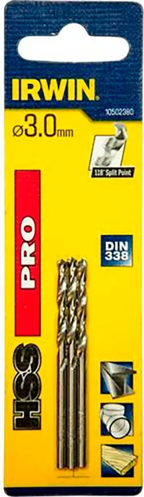 Irwin HSS Pro 3mm: Il Set da 3 Punte Metalliche che Non Ti Abbandona