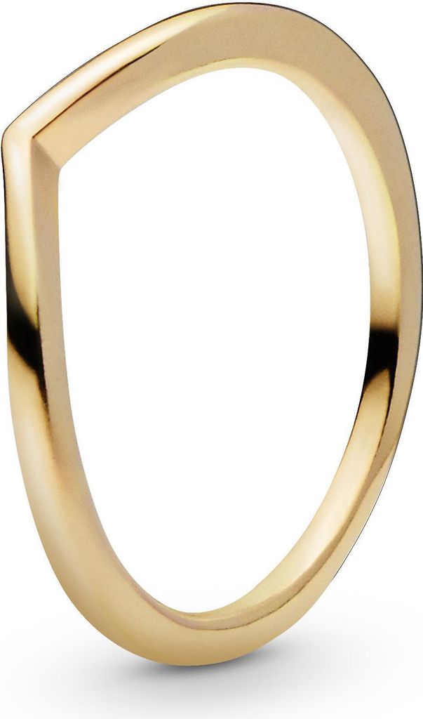 Pandora Polierter Wishbone-Ring 168742C00 Damenring, Ringgröße:64