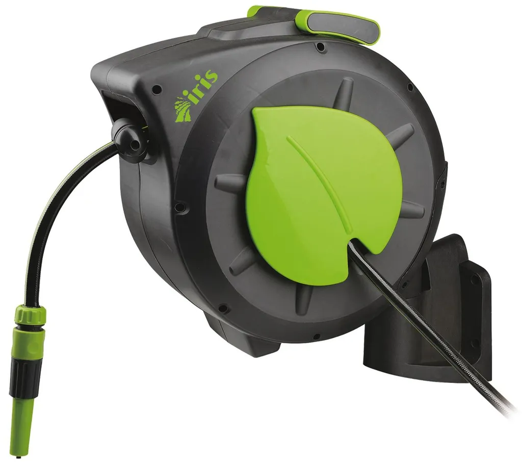 Arrosage facile : Enrouleur automatique 20m IRIS pour jardin et cour