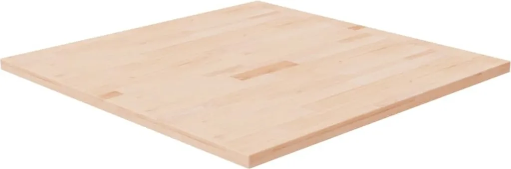 Top Tavolo Rovere 80x80 cm Grezzo - Piano Legno Massiccio Quercia