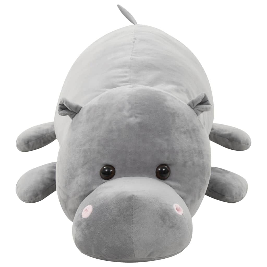 vidaXL Ippopotamo peluche grigio Immagine del prodotto 