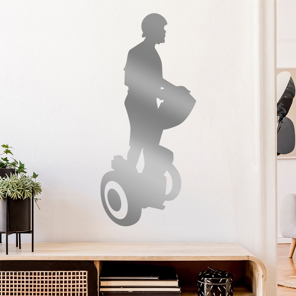 Segway fahren Figur Wandtattoo Wandaufkleber Wall Sticker - Dekoration, Küche, Wohnzimmer, Schlafzimmer, Badezimmer